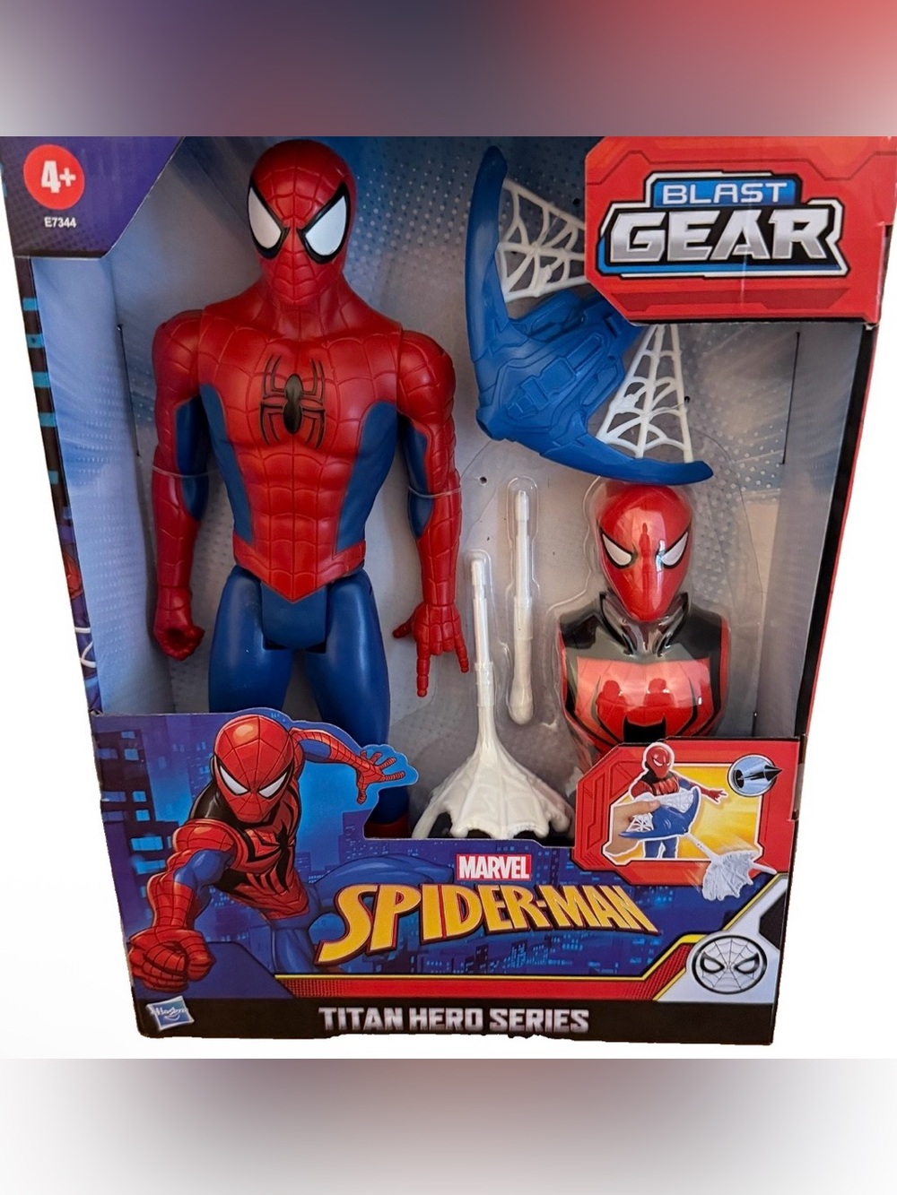 Marvel Spider-Man Titan Hero Figure with Red & Blue Accessories